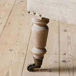 Graham & Green Armchairs<Stanley Deconstructed Velvet and Linen Armchair