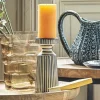 Graham & Green Candle Holders & Candles<Striped Candle Holder