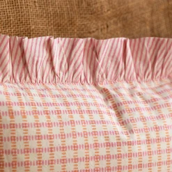Graham & Green Sofa Cushions|Cushions<Sundae Pink & Orange Frill Rectangular Cushion