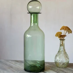 Graham & Green Decorative Accessories<Tall Green Glass Bottle