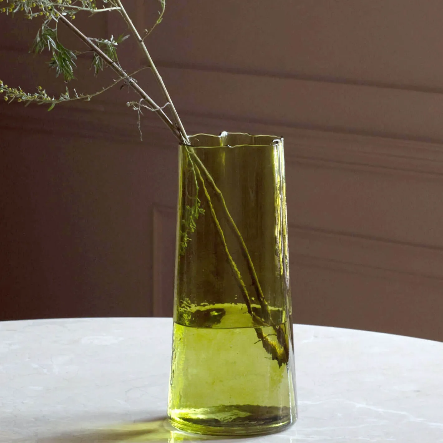 Graham & Green Vases & Plant Pots<Tall Green Glass Vase