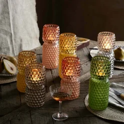 Graham & Green Candle Holders & Candles<Tall Grey Stacked Bubble Tealight Holder