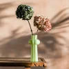 Graham & Green Vases & Plant Pots<Tall Scalloped Mint Green Glass Vase