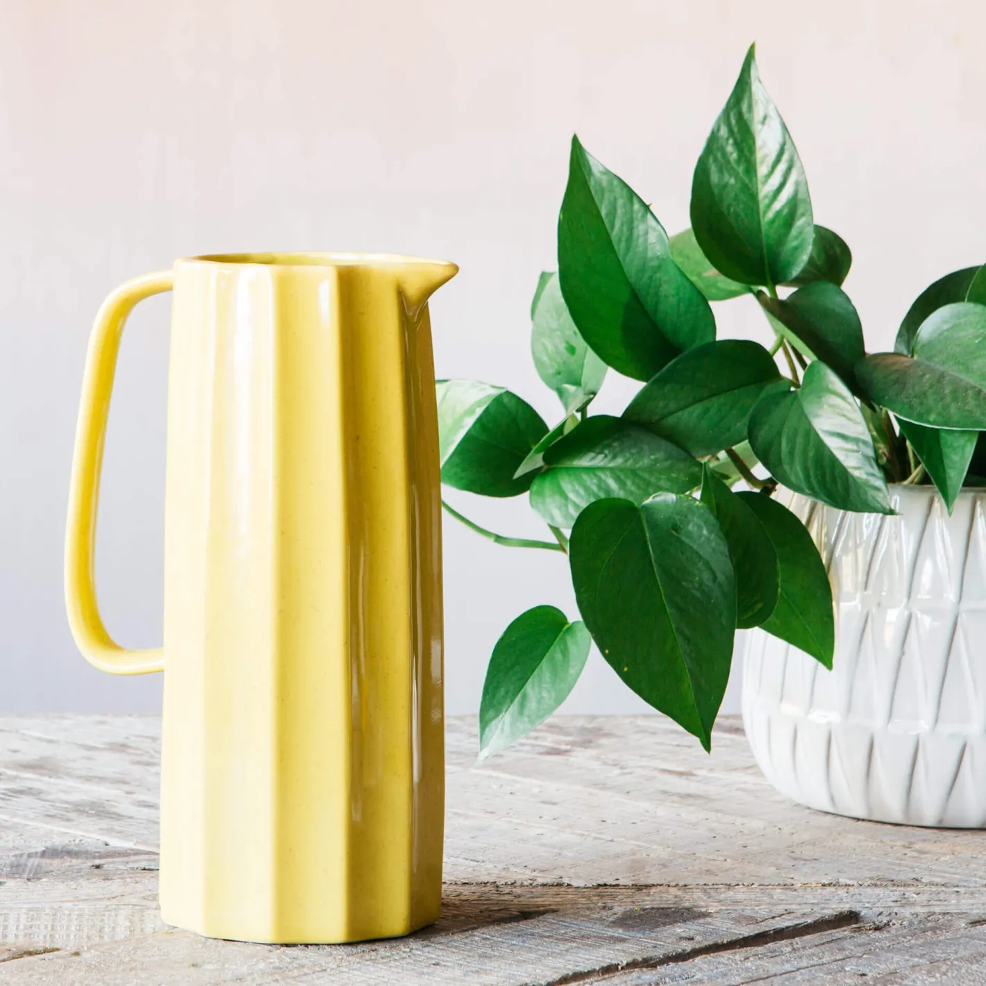 Graham & Green Outdoor Dining|Vases & Plant Pots<Tall Yellow Jug