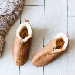 Graham & Green Loungewear<Tan Sheepskin Lina Slippers