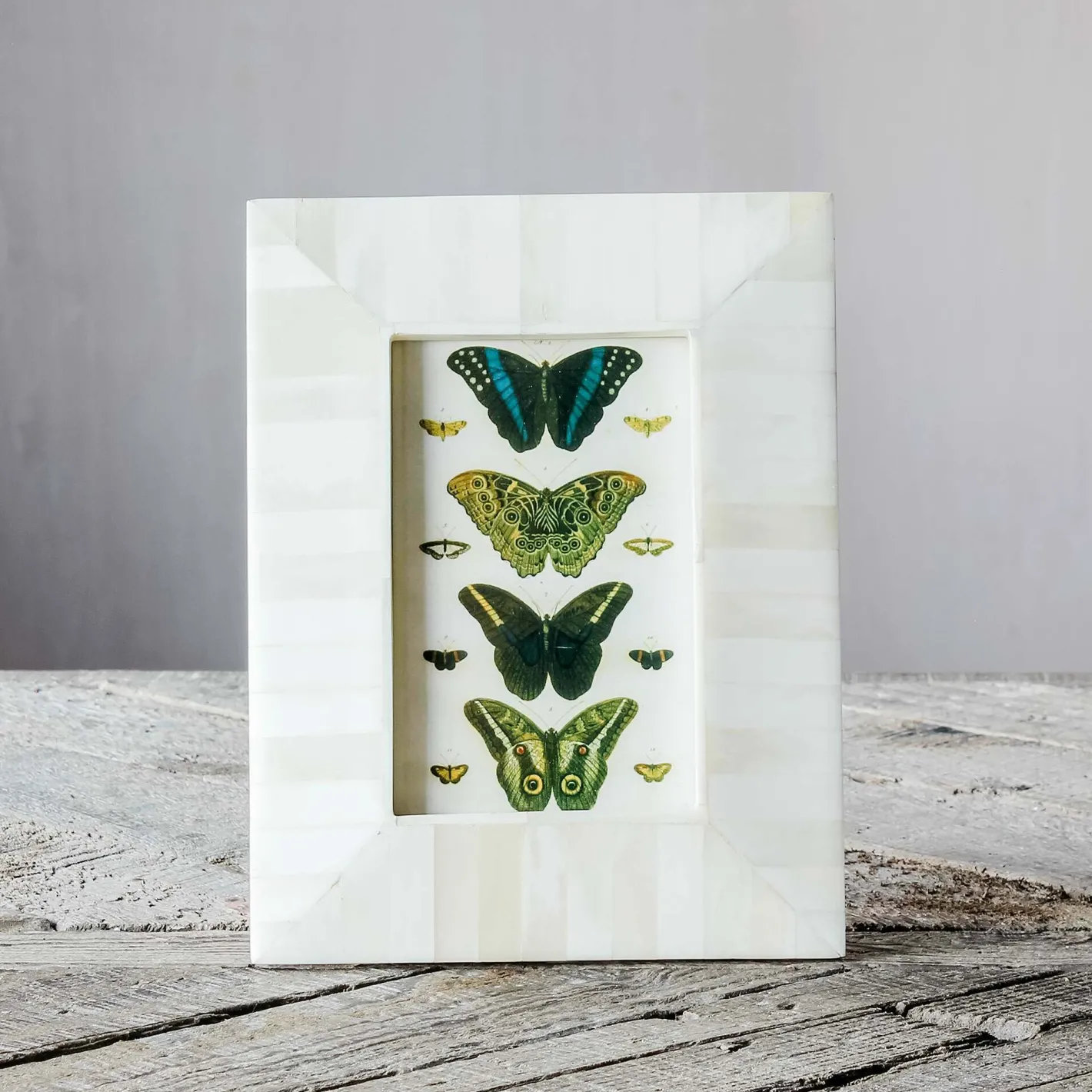 Graham & Green Photo Frames<Tapered White Bone Frame