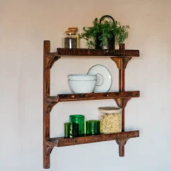Graham & Green Shelves & Bookcases|Kitchen Accessories<Three Shelf Wooden Kitchen Rack