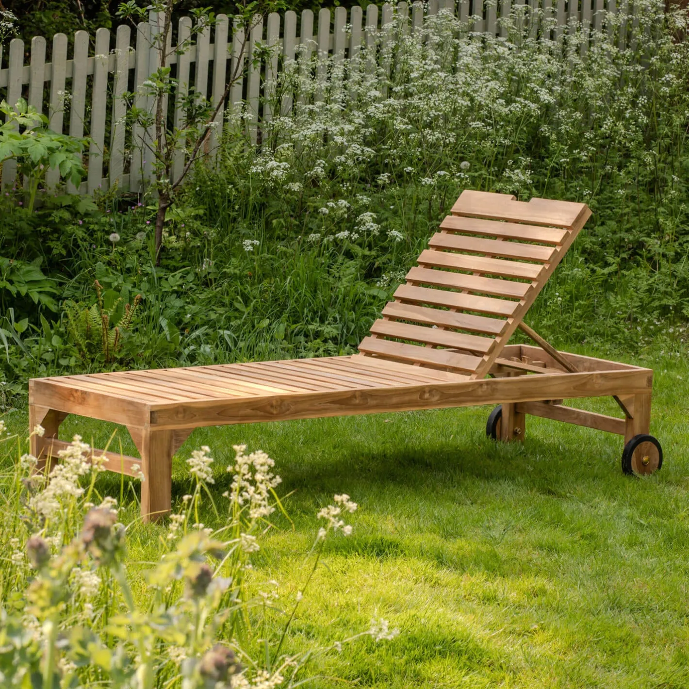 Graham & Green Sun Loungers & Hammocks|Sun Loungers & Hammocks<Tiana Teak Sun Lounger