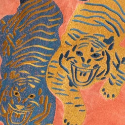 Graham & Green Sofa Cushions|Cushions<Tiger Embroidered Velvet Square Cushions