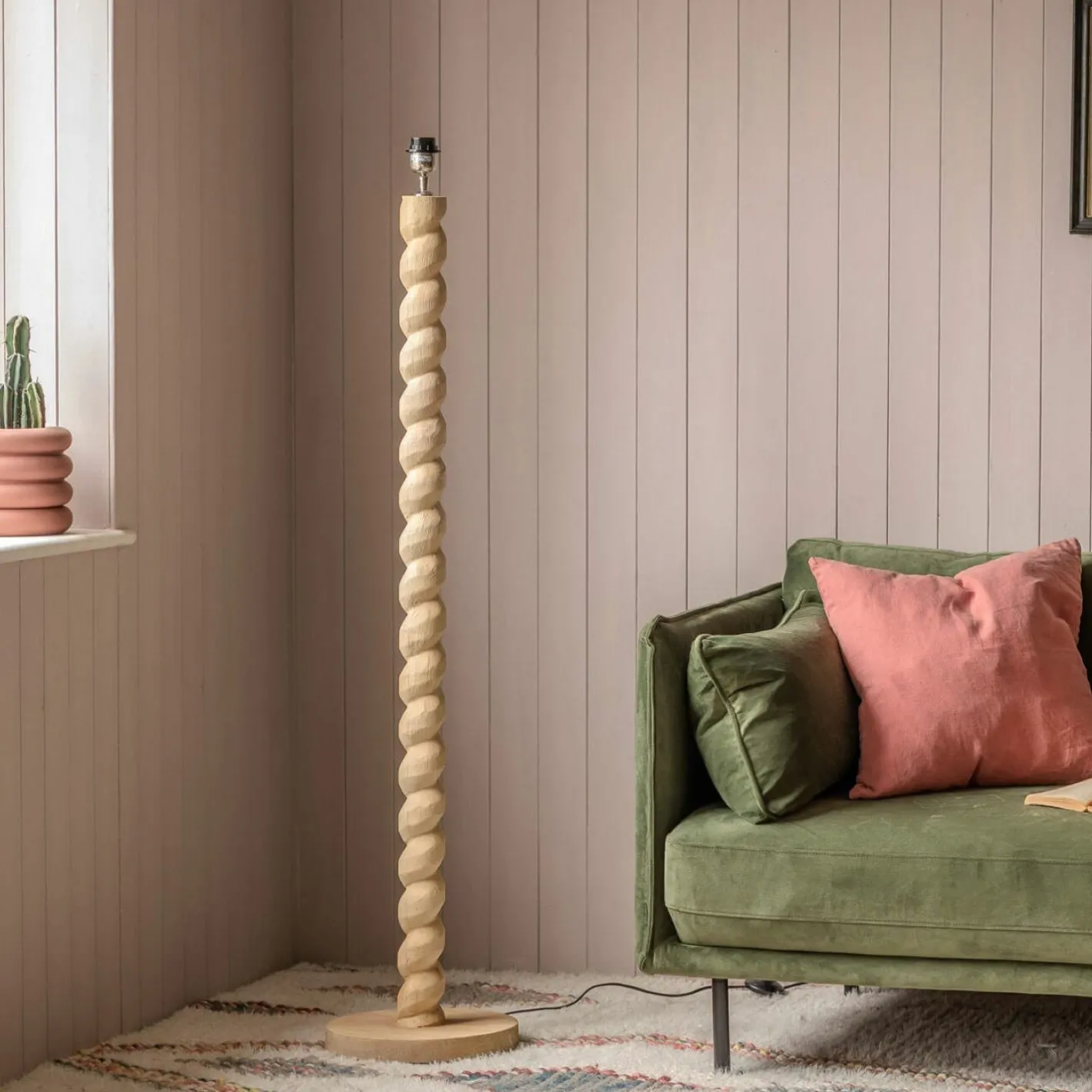 Graham & Green Floor Lamps<Tordu Wooden Floor Lamp