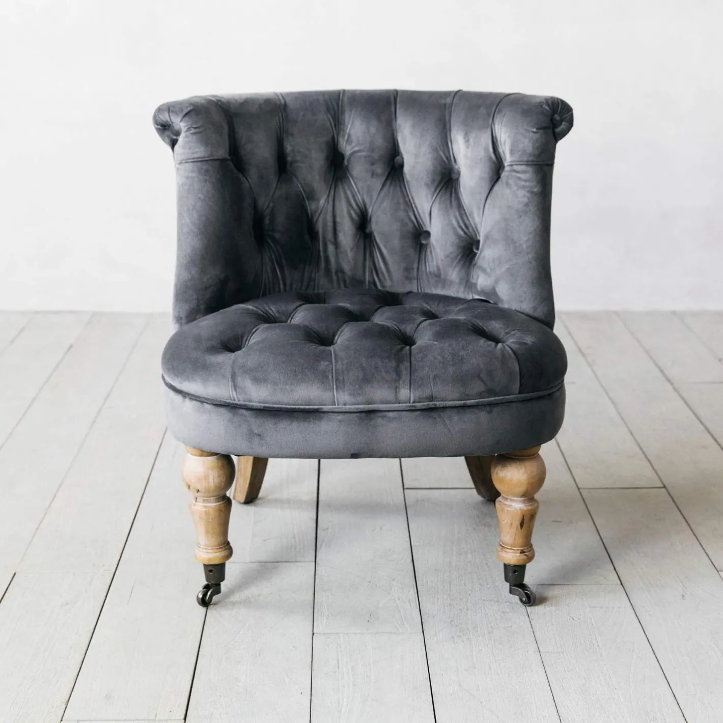 Graham & Green Armchairs|Cocktail Chairs<Trianon Grey Velvet Chair
