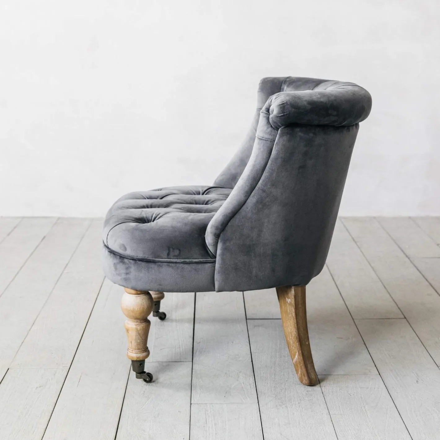 Graham & Green Armchairs|Cocktail Chairs<Trianon Grey Velvet Chair