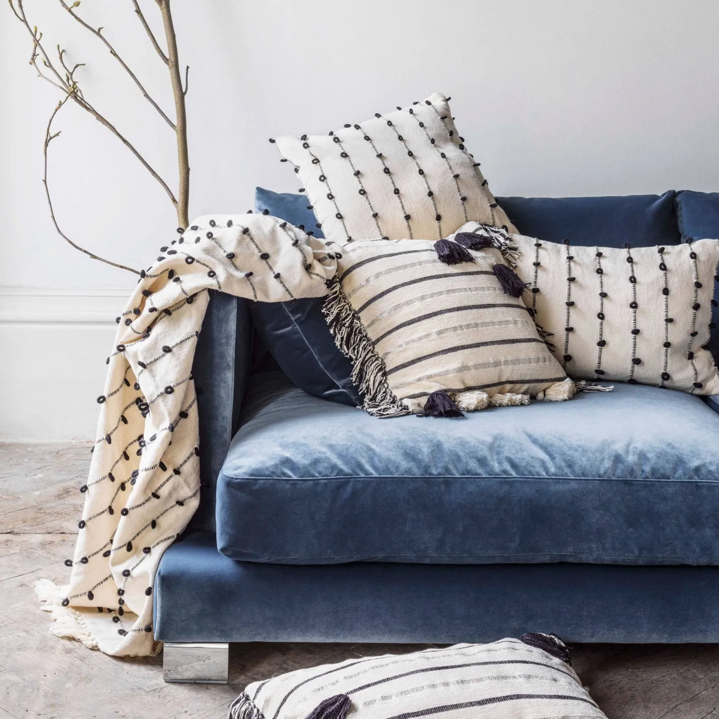 Graham & Green Sofa Throws|Throws & Blankets<Trinx Black and White Throw