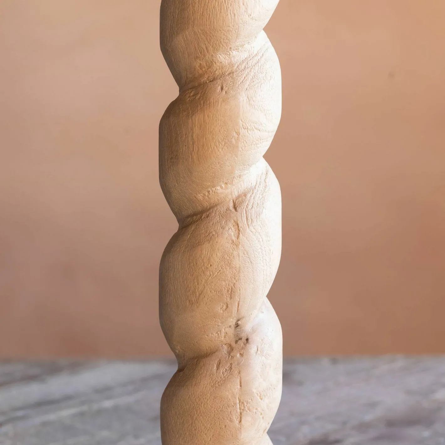 Graham & Green Table Lamps<Twisted Natural Wood Table Lamp