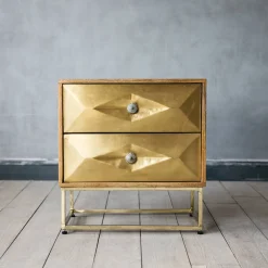 Graham & Green Bedside Tables<Umberto Brass Bedside Table