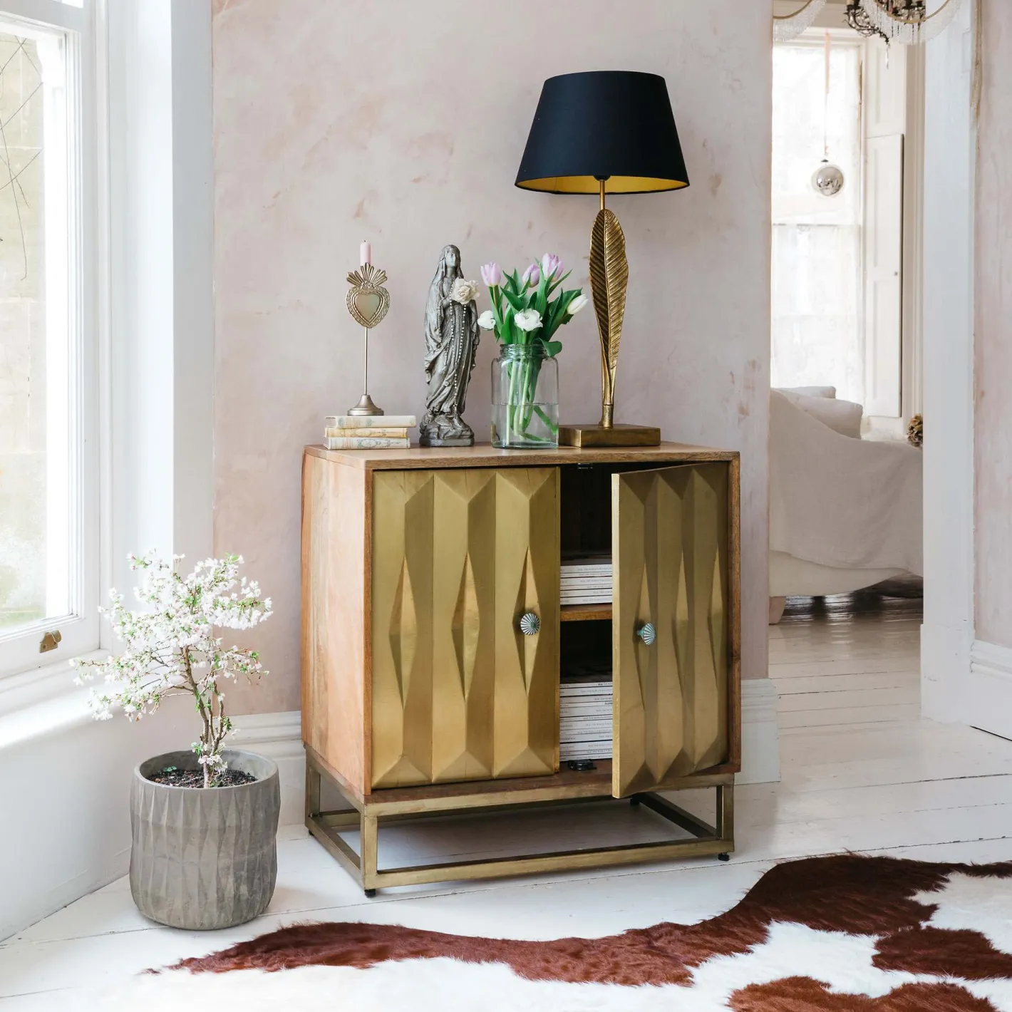 Graham & Green Cabinets & Cupboards<Umberto Brass Cabinet