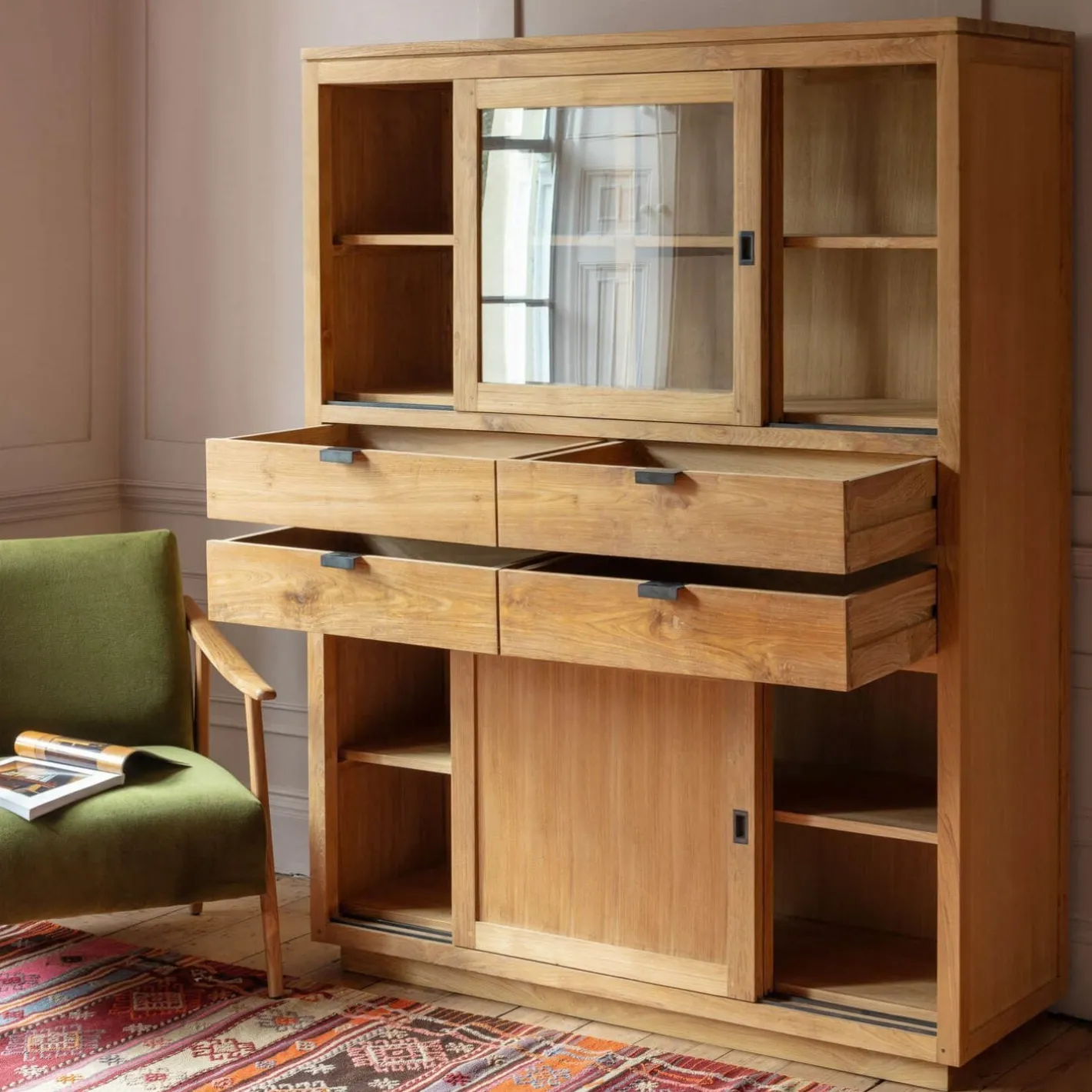 Graham & Green Cabinets & Cupboards<Valence Teak Cabinet