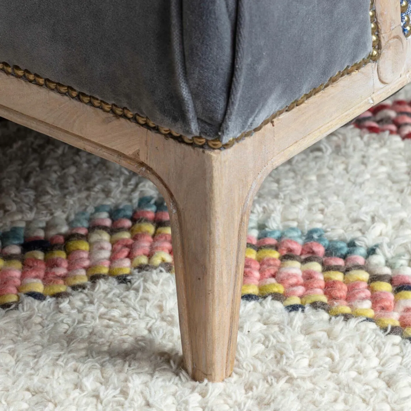 Graham & Green Armchairs<Valentin Blue Ikat Armchair
