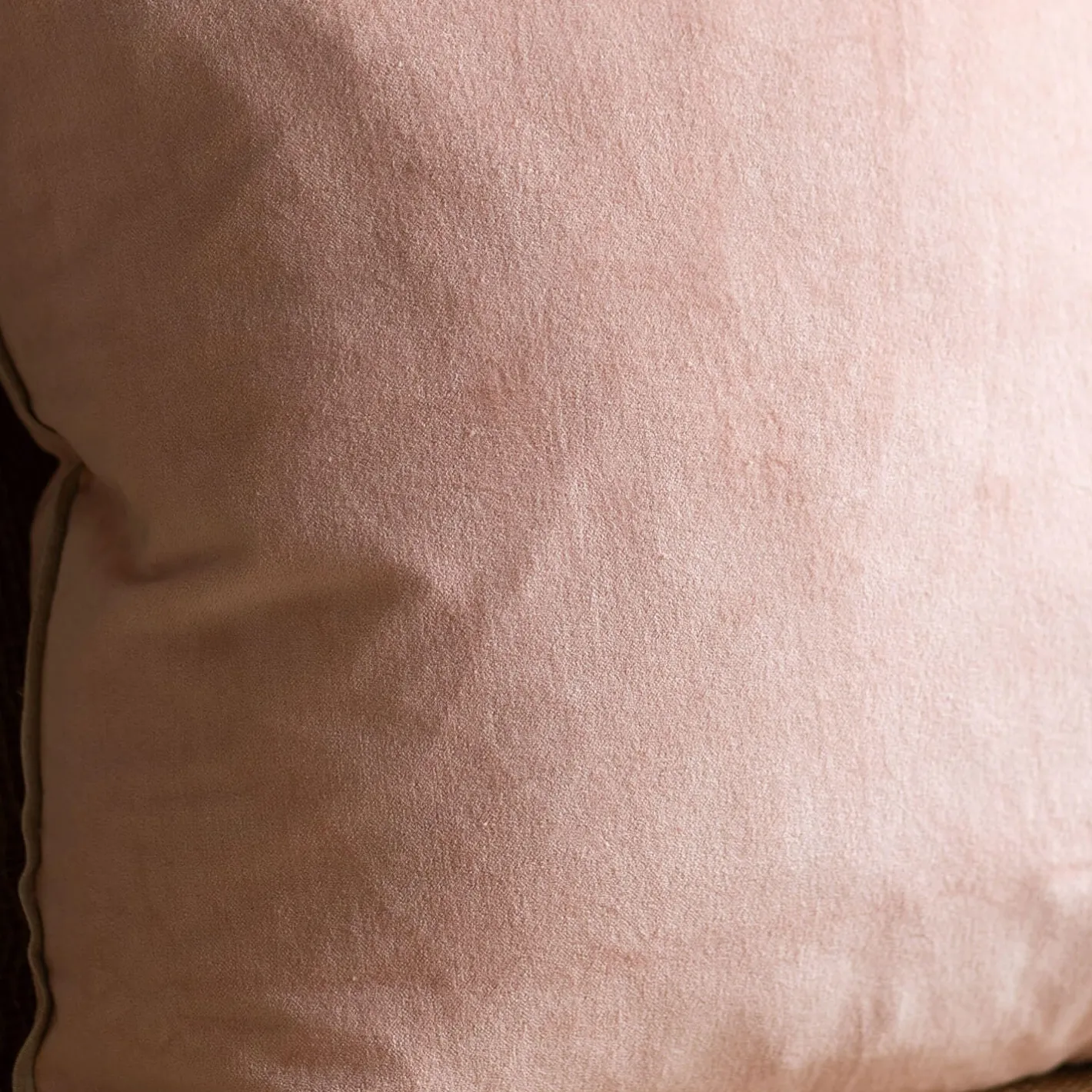 Graham & Green Sofa Cushions|Cushions<Velvet Square Cushions with Linen Trim
