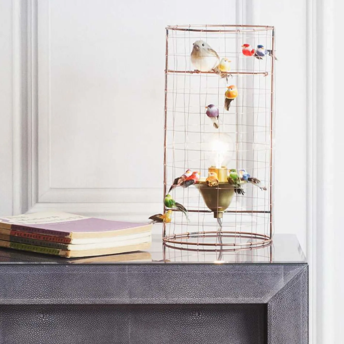 Graham & Green Animal Lights|Table Lamps<Voliéres Mini Bird Cage Lamp