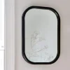 Graham & Green Wall Mirrors<Walter Small Dark Wood Mirror