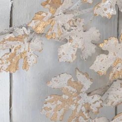 Graham & Green Wall Lights & Sconces<White and Gold Leaves Wall Light