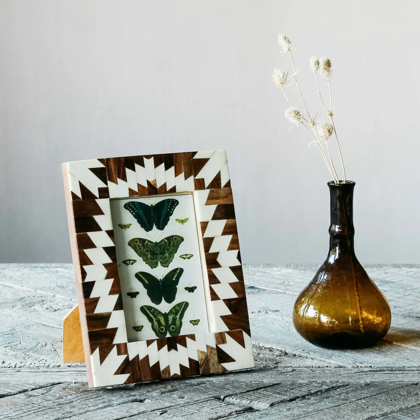 Graham & Green Photo Frames<White Chevron Frame