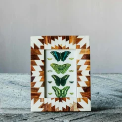Graham & Green Photo Frames<White Chevron Frame