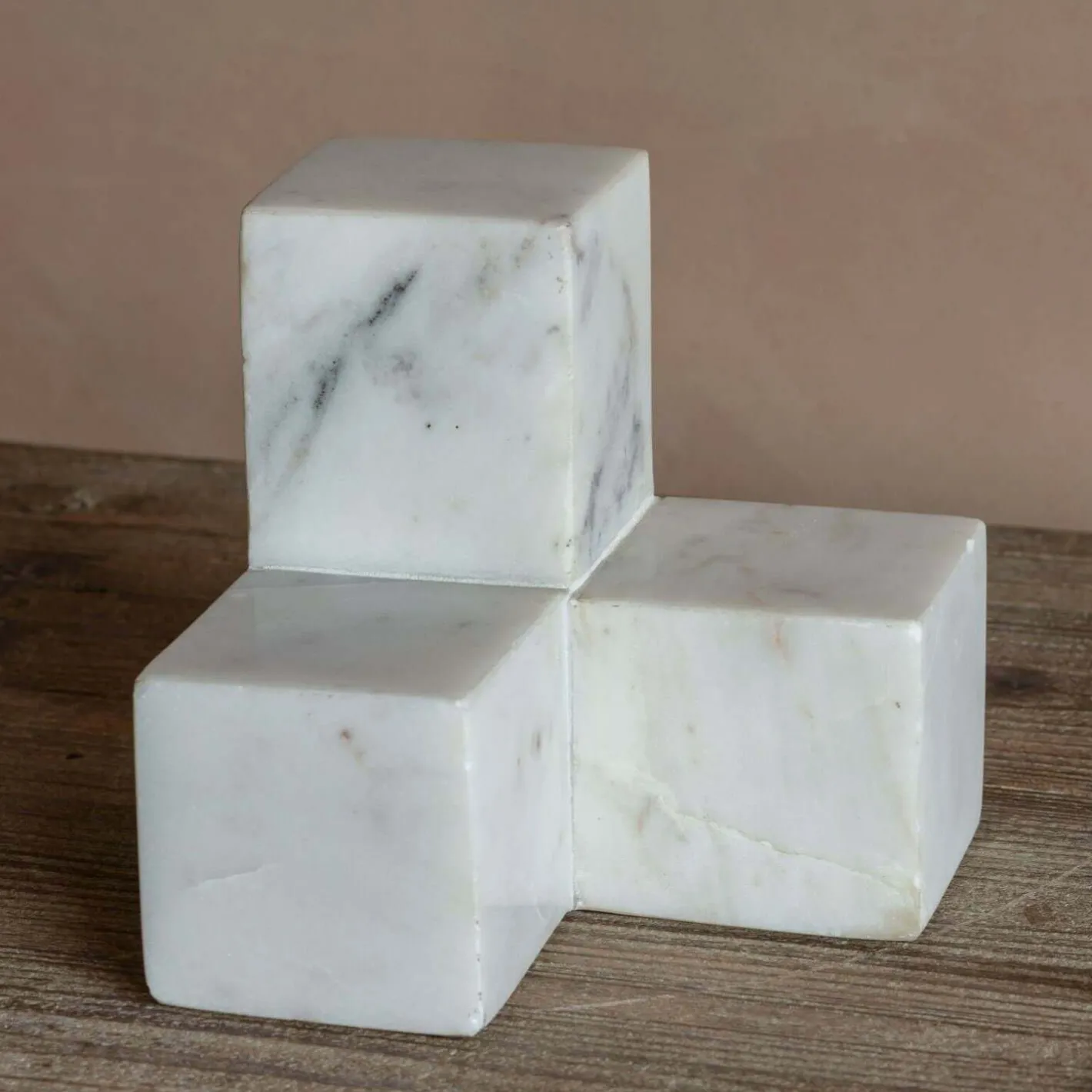 Graham & Green Bookends & Paperweights<White Marble Bookends