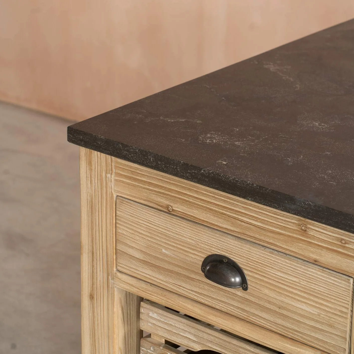 Graham & Green Kitchen Islands|Kitchen Islands And Larders<Whitewashed Hudson Kitchen Breakfast Bar