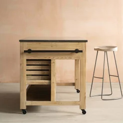 Graham & Green Kitchen Islands|Kitchen Islands And Larders<Whitewashed Hudson Kitchen Breakfast Bar