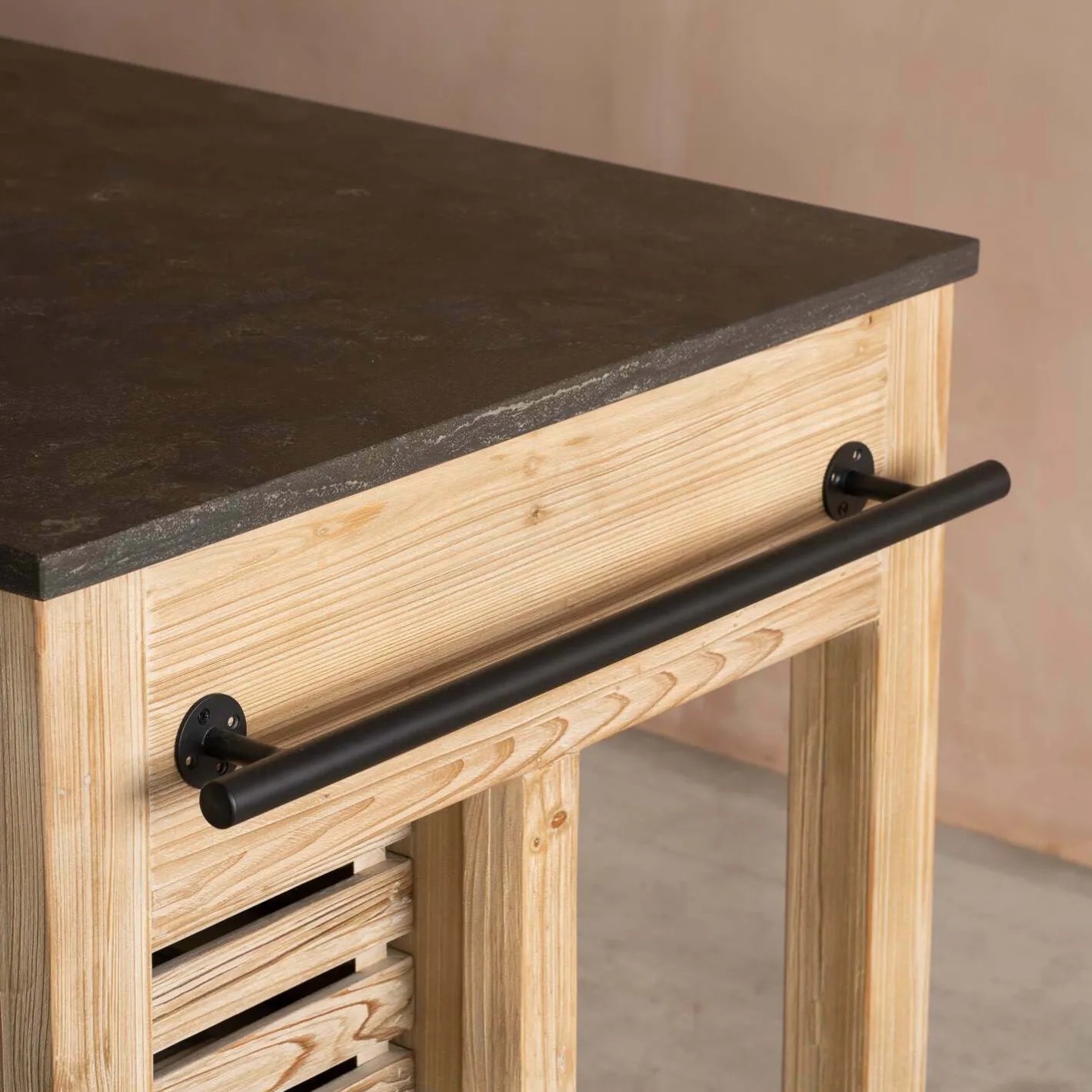 Graham & Green Kitchen Islands|Kitchen Islands And Larders<Whitewashed Hudson Kitchen Breakfast Bar