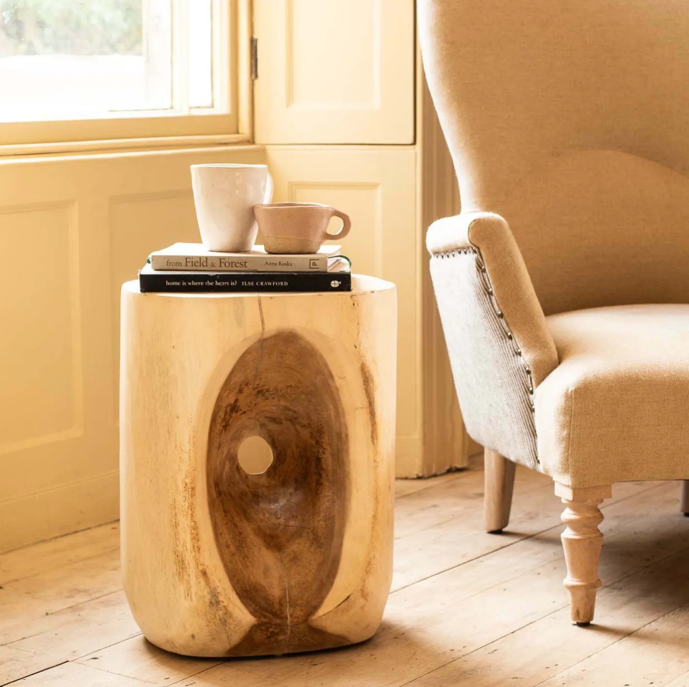 Graham & Green Side Tables<Whitewash Wooden Side Table
