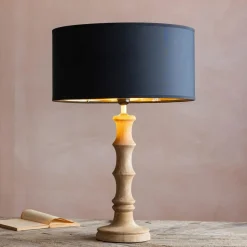 Graham & Green Table Lamps<Wooden Bamboo Table Lamp Small