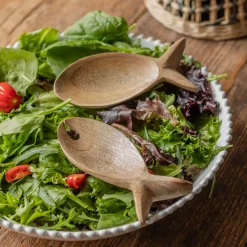 Graham & Green Outdoor Dining|Tableware<Wooden Fish Salad Servers