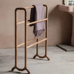 Graham & Green Bathroom Accessories<Wooden Towel Stand