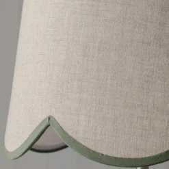 Graham & Green Lamp Shades<Woodland Green Scallop Lamp Shades