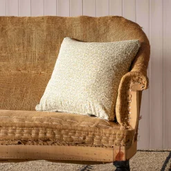 Graham & Green Sofa Cushions|Cushions<Yellow and Green Floral Square Cushion