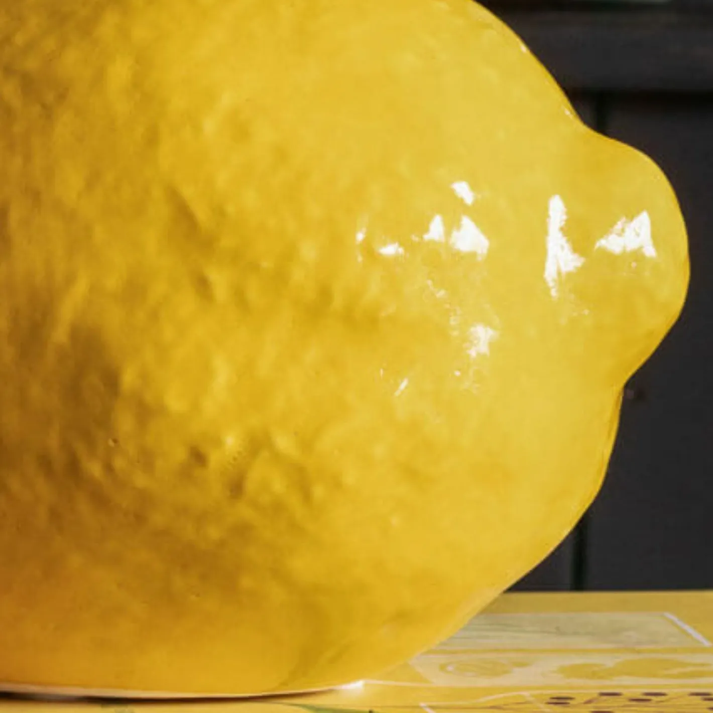 Graham & Green Outdoor Dining|Decorative Accessories<Yellow Ceramic Lemon Ornament