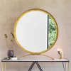Graham & Green Round Mirrors|Table Mirrors<Zander Large Gold Table Mirror