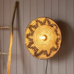 Graham & Green Wall Lights & Sconces<Zig Zag Seagrass Wall Light